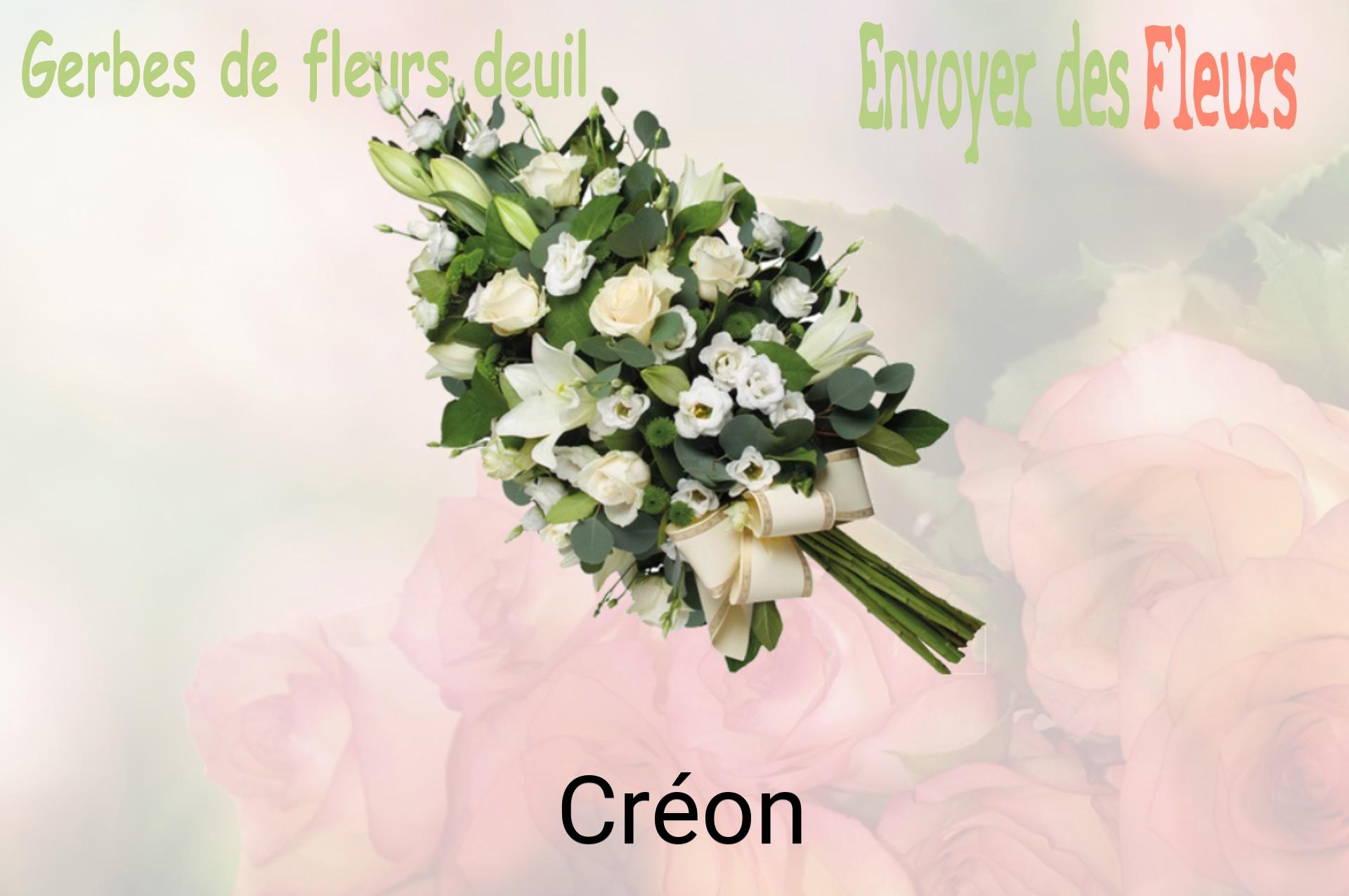Gerbe de fleurs de deuil livrée à Créon